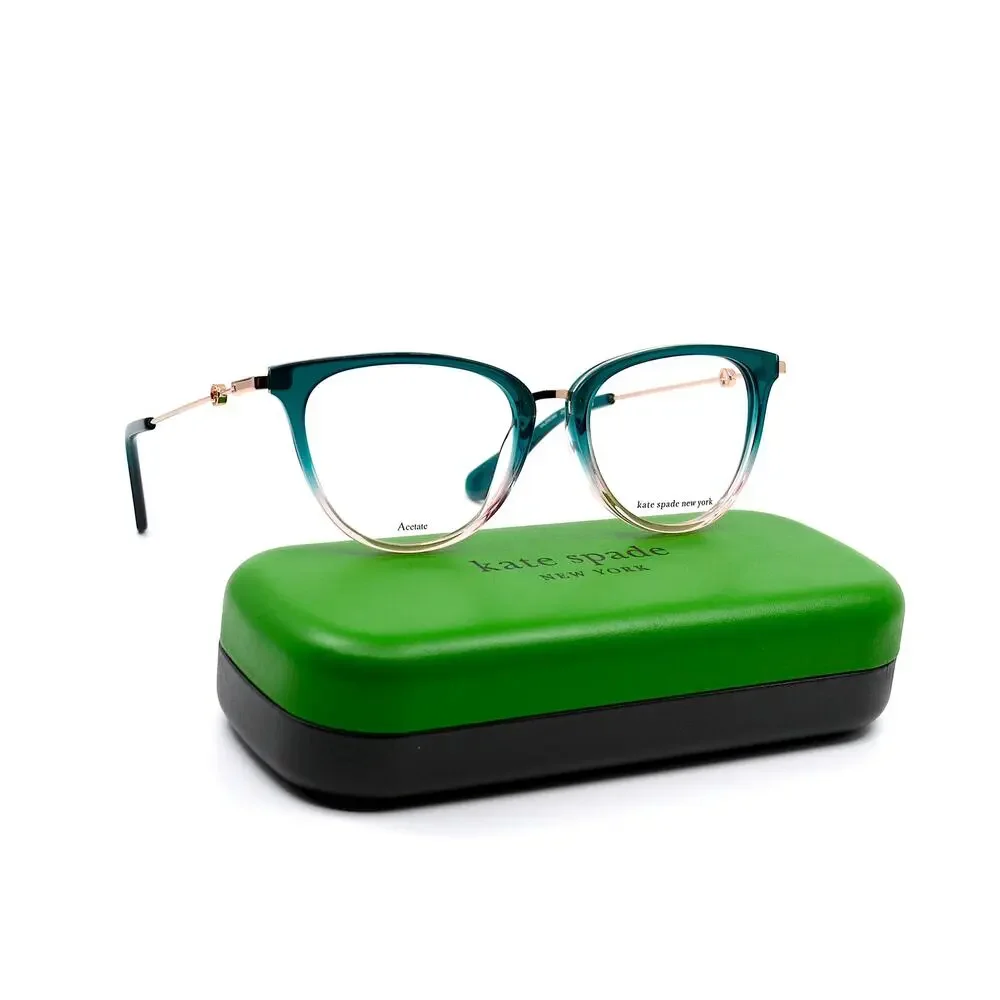 NEW KATE SPADE VALENCIA/G GREEN/PINK AUTHENTIC EYEGLASSES FRAME - Picture 1 of 13